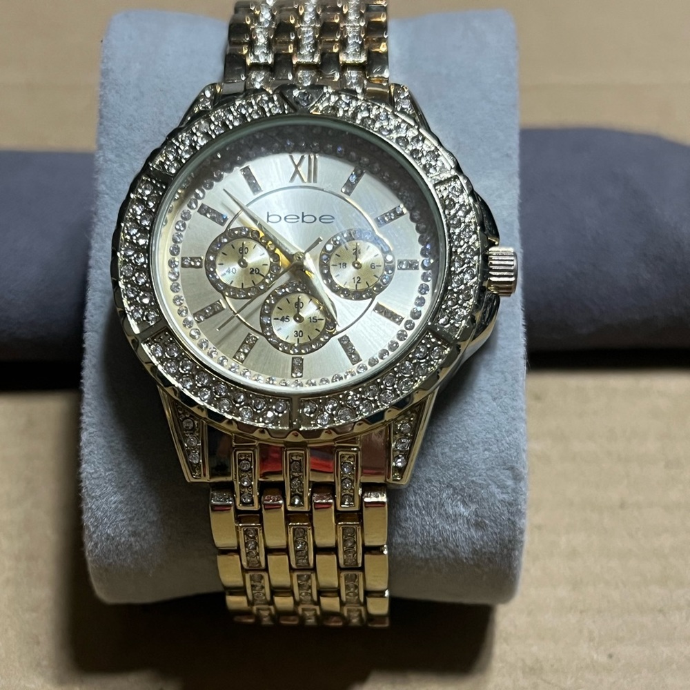 Bebe goldtone watch